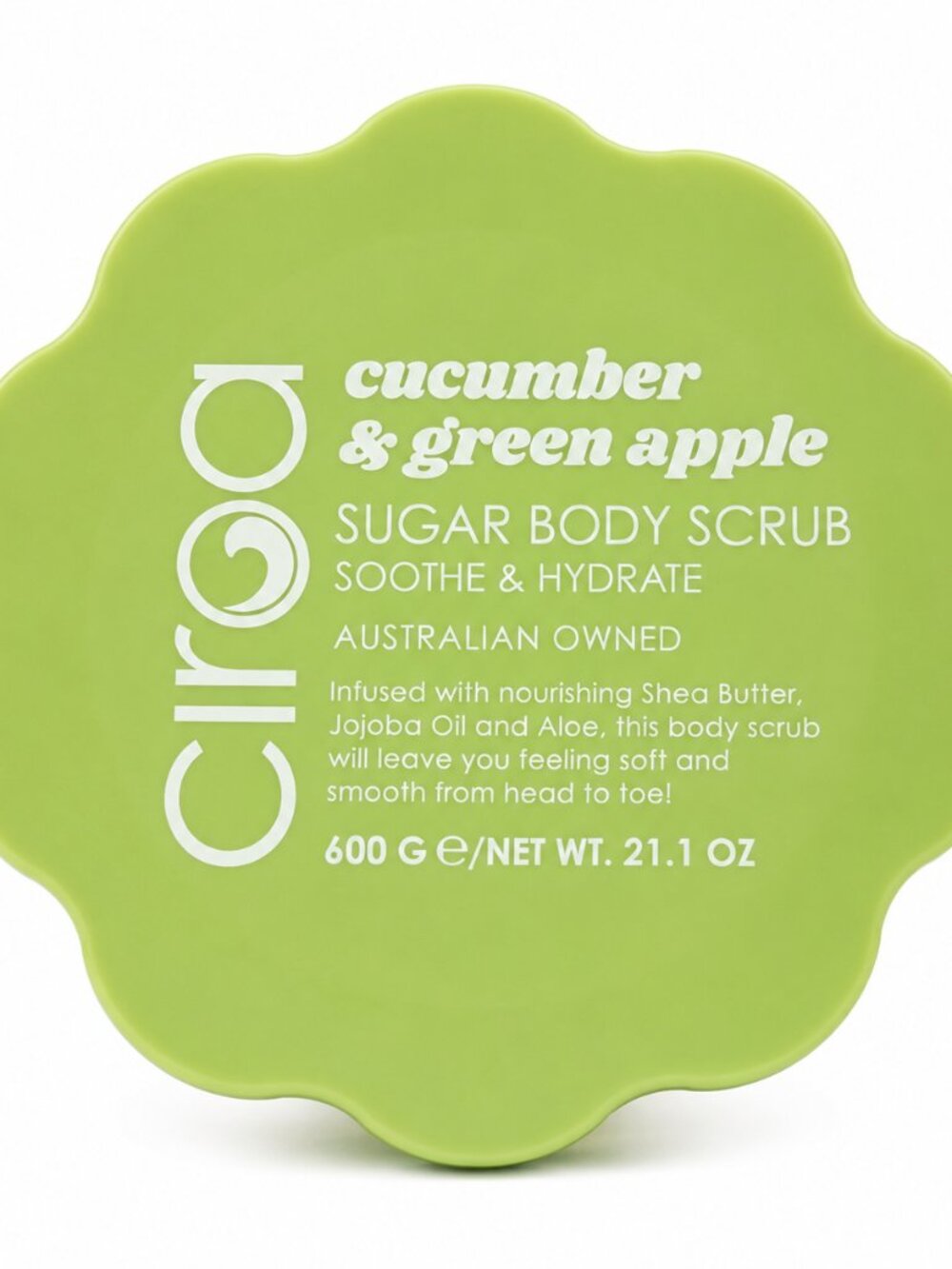 Ciroa Cucumber & Green Apple Sugar Body Scrub 21.1 oz